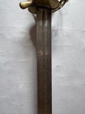 Lot 76 - A DANISH MODEL 1785 DRAGOON PALLASCH, REIGN OF CHRISTIAN VII (1749-1808)