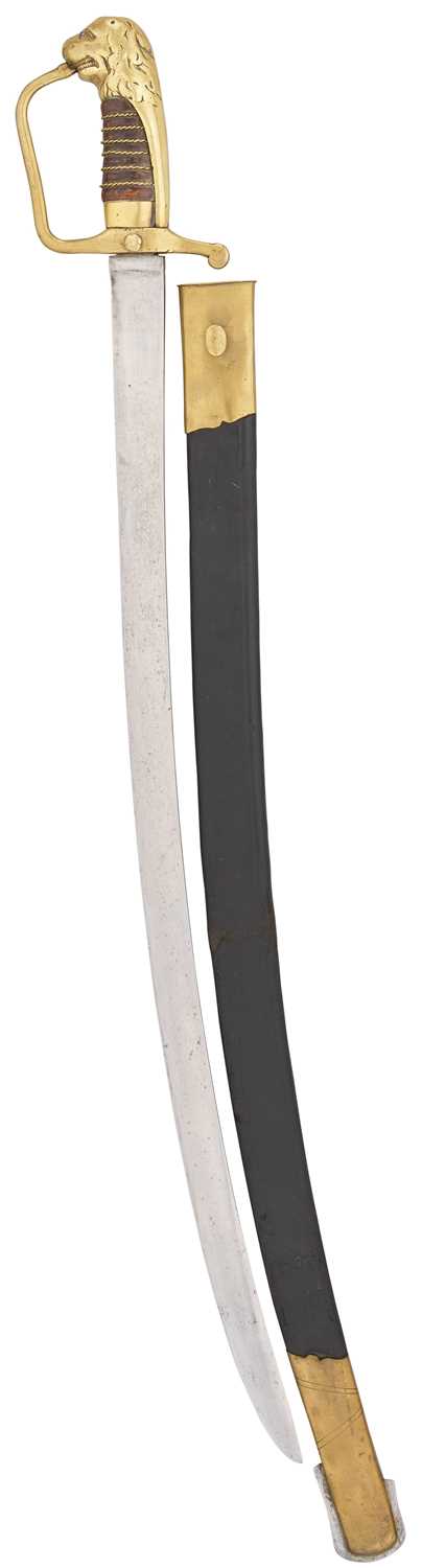 Lot 81 - A DANISH MODEL 1802 ARTILLERY SABRE, REGENCY OF FREDERICK VI (1784-1808)
