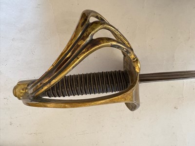 Lot 44 - A PRUSSIAN MODEL 1819 CUIRASSIER’S SWORD, 19TH CENTURY