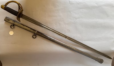 Lot 44 - A PRUSSIAN MODEL 1819 CUIRASSIER’S SWORD, 19TH CENTURY
