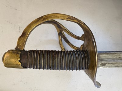 Lot 44 - A PRUSSIAN MODEL 1819 CUIRASSIER’S SWORD, 19TH CENTURY