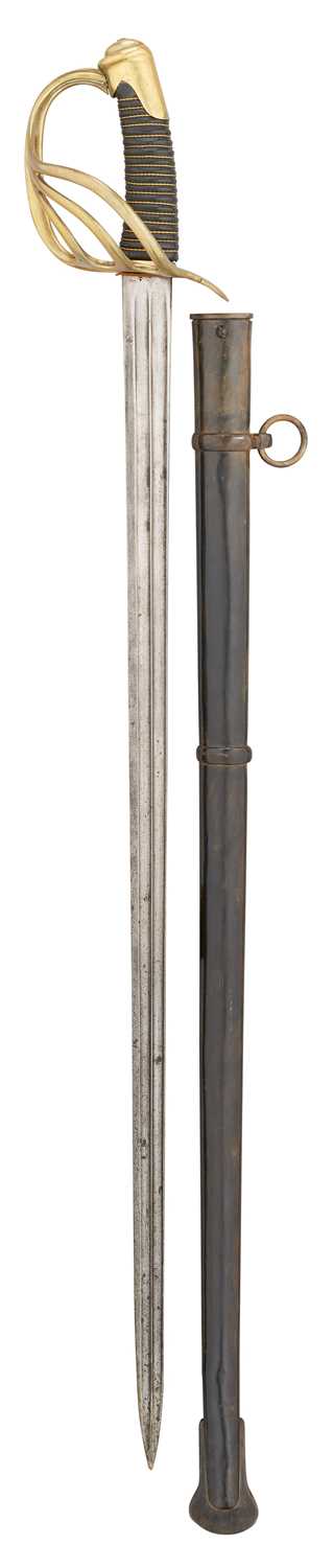 Lot 47 - A PRUSSIAN MODEL 1854 CUIRASSIER’S SWORD, DATED 1861
