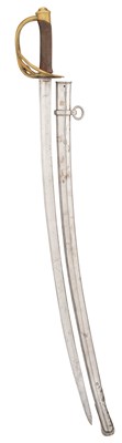 Lot 120 - A BELGIAN CAVALRY SABRE OF FRENCH MODEL 1827 TYPE, MID-19TH CENTURY