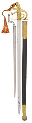 Lot 85 - A RARE DANISH MODEL 1831 JUNIOR OFFICER’S SWORD WITH SIDE BAYONET, REIGN OF FREDERICK VI (1803-1839)