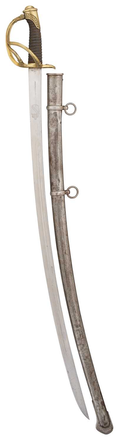 Lot 34 - A GERMAN (BADEN) MODEL 1831 CAVALRY SABRE, REIGN OF GRAND DUKE LEOPOLD (1830-52)