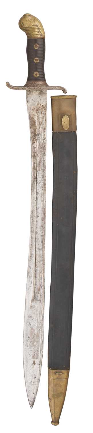Lot 55 - A GERMAN (SAXON) MODEL 1879 ARTILLERY SIDEARM, REIGN OF ALBERT (1873-1902)