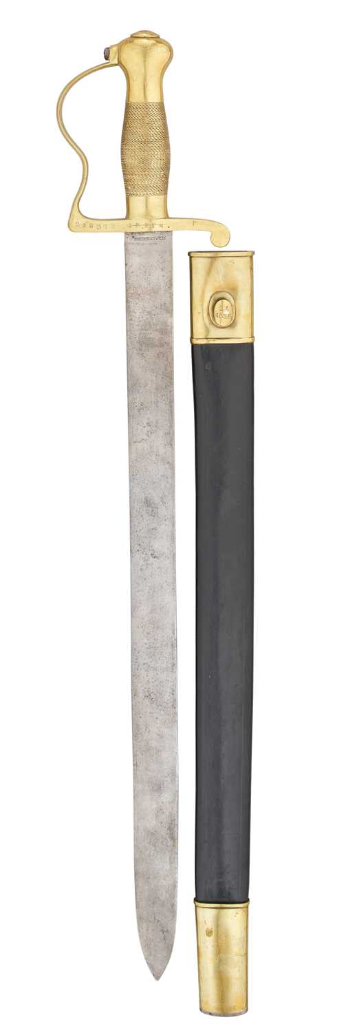 Lot 87 - A DANISH MODEL 1849 MILITARY HANGER, REIGN OF FREDERICK VII (1848-1863), DATED 1849