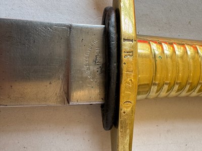 Lot 66 - A GERMAN MODEL 1845 INFANTRY SIDEARM, MID-19TH CENTURY