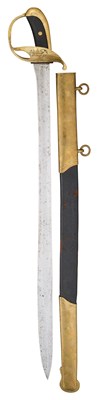 Lot 100 - A SWEDISH MODEL 1842 JUNIOR NAVAL OFFICER’S SWORD, REIGN OF CHARLES XIV JOHN (1818-1844)