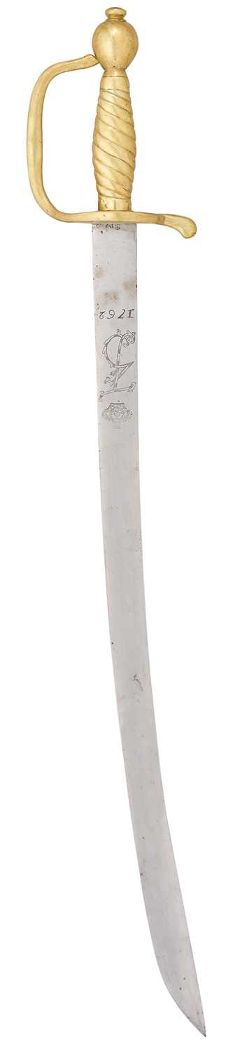 Lot 72 - A DANISH MODEL 1761 MILITARY SABRE, REIGN OF ADOLF FREDERICK (1751-1771), DATED 1762