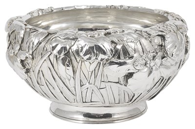 Lot 107 - A JAPANESE SILVER BOWL