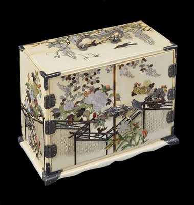 Lot 109 - A JAPANESE 'SHIBAYAMA' WORK IVORY KODANSU