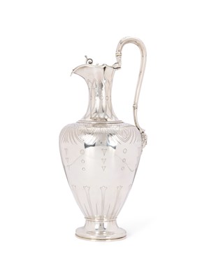 Lot 132 - A VICTORIAN SILVER EWER, EDWARD BARNARD & SONS, LONDON, 1854