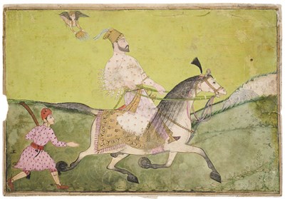 Lot 20 - A NOBLEMAN ON A HORSE, DECCAN, LATE 18TH/EARLY 19TH CENTURY