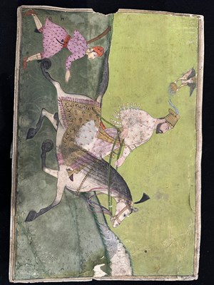 Lot 20 - A NOBLEMAN ON A HORSE, DECCAN, LATE 18TH/EARLY 19TH CENTURY