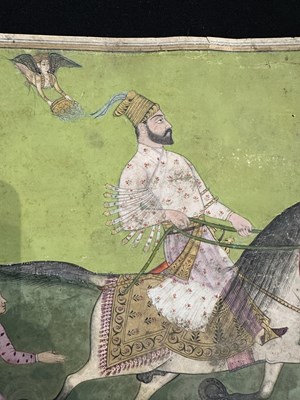 Lot 20 - A NOBLEMAN ON A HORSE, DECCAN, LATE 18TH/EARLY 19TH CENTURY