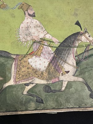 Lot 20 - A NOBLEMAN ON A HORSE, DECCAN, LATE 18TH/EARLY 19TH CENTURY