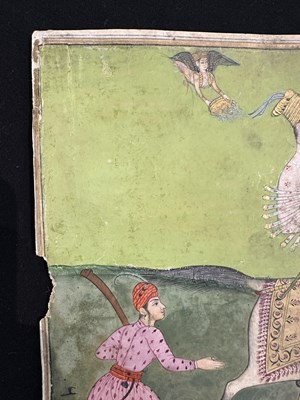 Lot 20 - A NOBLEMAN ON A HORSE, DECCAN, LATE 18TH/EARLY 19TH CENTURY