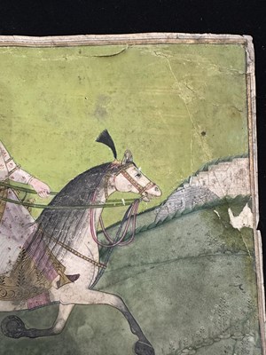 Lot 20 - A NOBLEMAN ON A HORSE, DECCAN, LATE 18TH/EARLY 19TH CENTURY