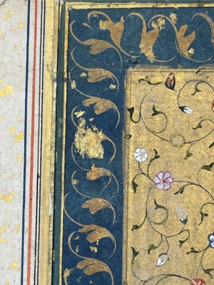 Lot 24 - A SEATED LADY, PROVINCIAL MUGHAL, PROBABLY AWADH, NORTH INDIA, CIRCA 1760