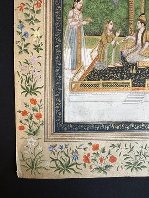 Lot 26 - A PRINCELY FIGURE ON A PAVILIONED TERRACE, DELHI, EARLY 19TH CENTURY