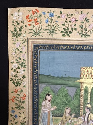 Lot 26 - A PRINCELY FIGURE ON A PAVILIONED TERRACE, DELHI, EARLY 19TH CENTURY