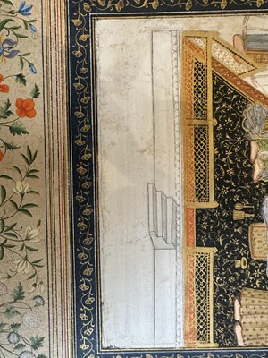 Lot 26 - A PRINCELY FIGURE ON A PAVILIONED TERRACE, DELHI, EARLY 19TH CENTURY