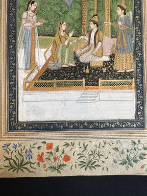 Lot 26 - A PRINCELY FIGURE ON A PAVILIONED TERRACE, DELHI, EARLY 19TH CENTURY