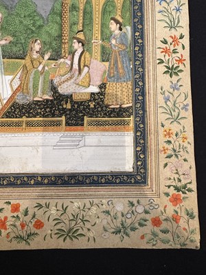 Lot 26 - A PRINCELY FIGURE ON A PAVILIONED TERRACE, DELHI, EARLY 19TH CENTURY