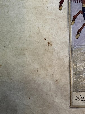 Lot 1 - A FOLIO FROM A TIMURID COPY OF THE SHAHNAMA, PERSIA, SECOND HALF 15TH CENTURY