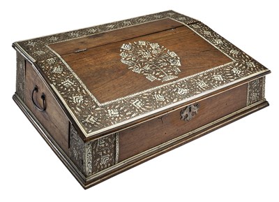 Lot 61 - A VIZAGAPATAM TABLE TOP DESK, SOUTH-EASTERN INDIA, LATE 18TH CENTURY