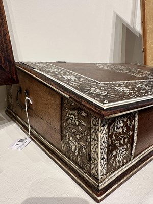 Lot 61 - A VIZAGAPATAM TABLE TOP DESK, SOUTH-EASTERN INDIA, LATE 18TH CENTURY