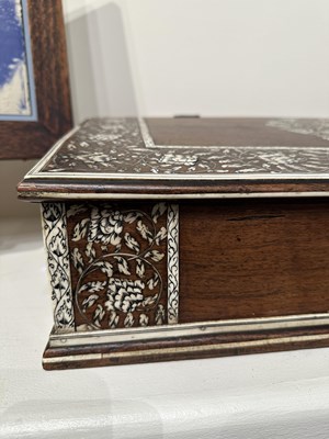 Lot 61 - A VIZAGAPATAM TABLE TOP DESK, SOUTH-EASTERN INDIA, LATE 18TH CENTURY
