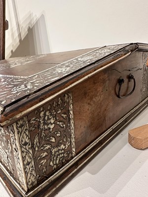 Lot 61 - A VIZAGAPATAM TABLE TOP DESK, SOUTH-EASTERN INDIA, LATE 18TH CENTURY