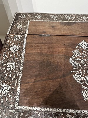 Lot 61 - A VIZAGAPATAM TABLE TOP DESK, SOUTH-EASTERN INDIA, LATE 18TH CENTURY