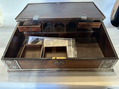 Lot 61 - A VIZAGAPATAM TABLE TOP DESK, SOUTH-EASTERN INDIA, LATE 18TH CENTURY