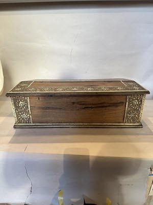 Lot 61 - A VIZAGAPATAM TABLE TOP DESK, SOUTH-EASTERN INDIA, LATE 18TH CENTURY