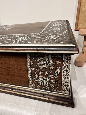 Lot 61 - A VIZAGAPATAM TABLE TOP DESK, SOUTH-EASTERN INDIA, LATE 18TH CENTURY