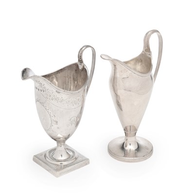 Lot 137 - A GEORGE III SILVER MILK JUG, PETER, ANN & WILLIAM BATEMAN, LONDON, 1800