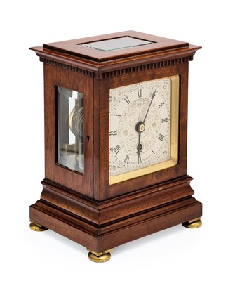 Lot 40 - A VICTORIAN MAHOGANY LIBRARY CLOCK, SIR JOHN BENNETT LTD., LONDON, LATE 19TH CENTURY