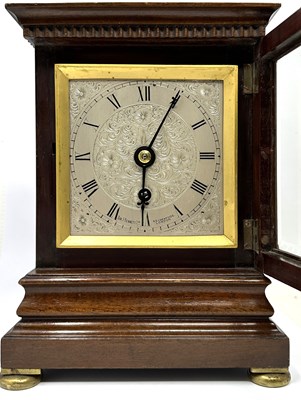 Lot 40 - A VICTORIAN MAHOGANY LIBRARY CLOCK, SIR JOHN BENNETT LTD., LONDON, LATE 19TH CENTURY