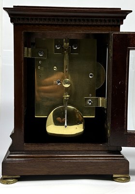 Lot 40 - A VICTORIAN MAHOGANY LIBRARY CLOCK, SIR JOHN BENNETT LTD., LONDON, LATE 19TH CENTURY