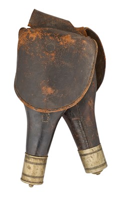 Lot 153 - A PAIR OF EUROPEAN SADDLE-HOLSTERS, 19TH CENTURY