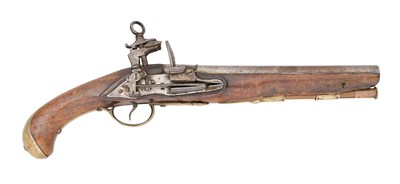 Lot 235 - A NEAPOLITAN 13 BORE MIQUELET-LOCK MODEL 1788 MILITARY PISTOL, REIGN OF FERDINAND IV (1759-1799)