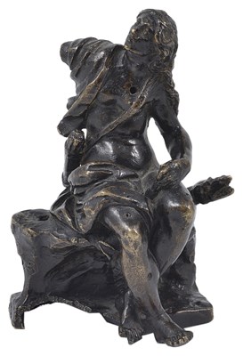 Lot 135 - BRONZE FIGURE REPRESENTING THE AMERICAS