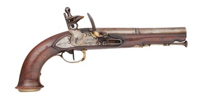 Lot 239 - A NEAPOLITAN 15 BORE FLINTLOCK OFFICER’S PISTOL, REIGN OF JOACHIM MURAT (1808-1815)
