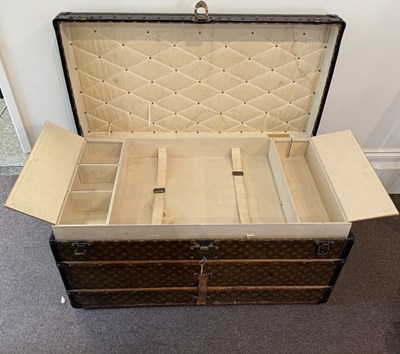 Lot 36 - A LOUIS VUITTON STEAMER TRUNK, 1920s