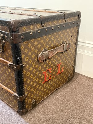 Lot 36 - A LOUIS VUITTON STEAMER TRUNK, 1920s