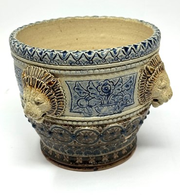 Lot 14 - A ROBERT WALLACE MARTIN (1843-1923) FOR MARTIN BROTHERS STONEWARE PLANTER, 1875