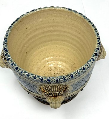 Lot 14 - A ROBERT WALLACE MARTIN (1843-1923) FOR MARTIN BROTHERS STONEWARE PLANTER, 1875